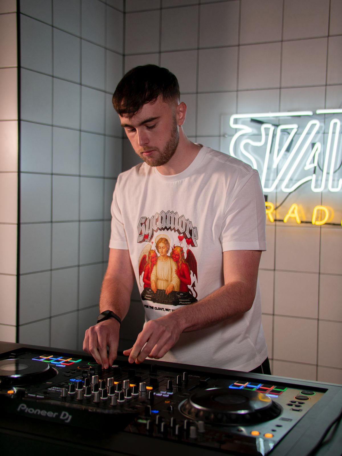 TNGEY X SYCAMORE SPINNING JESUS T-SHIRT